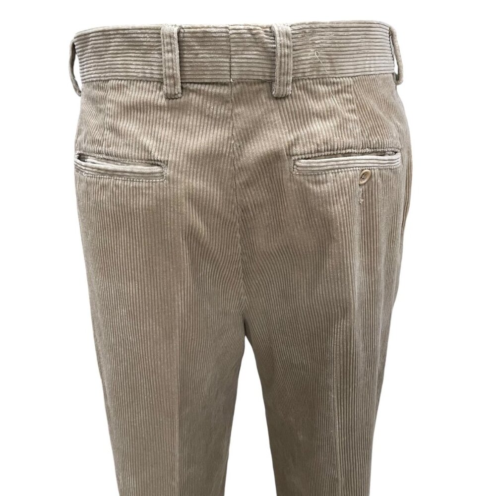 Banana Republic Smithfield Corduroy Pants 35x32 Khaki Cotton Classic Versatile - Picture 5 of 10